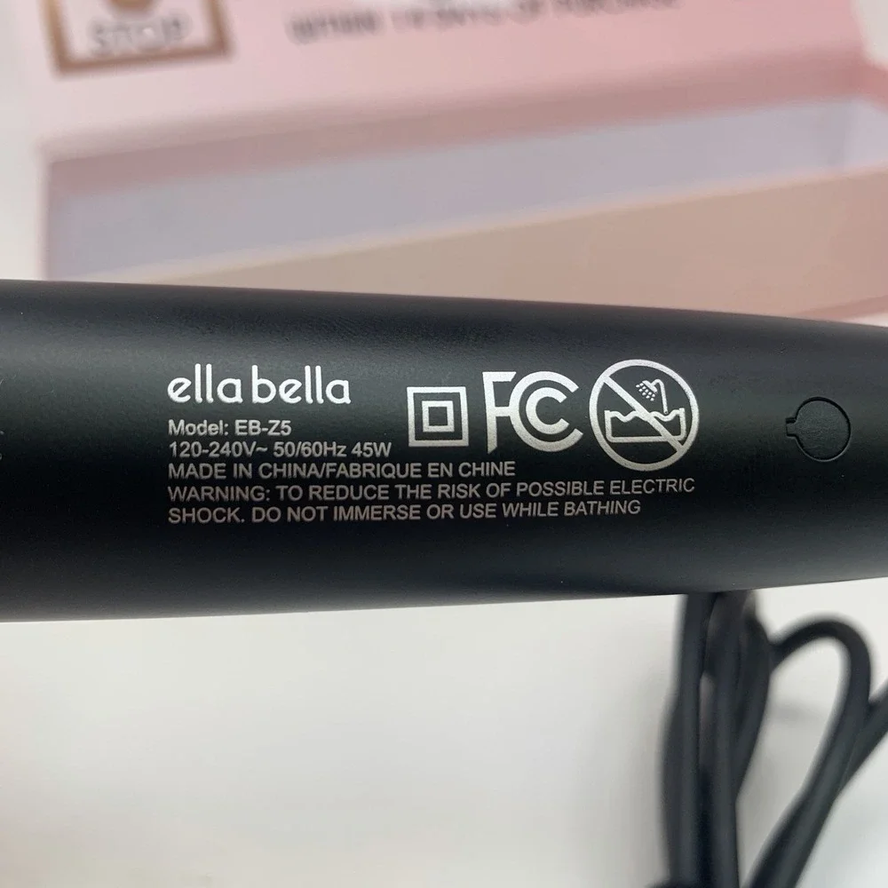 ELLA BELLA® Automatic Rotating Curling Iron Auto Hair Curler - New Open Box